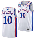 Jalen Wilson Jersey Kansas Jayhawks College Basketball 2023 NCAA March Madness White #10