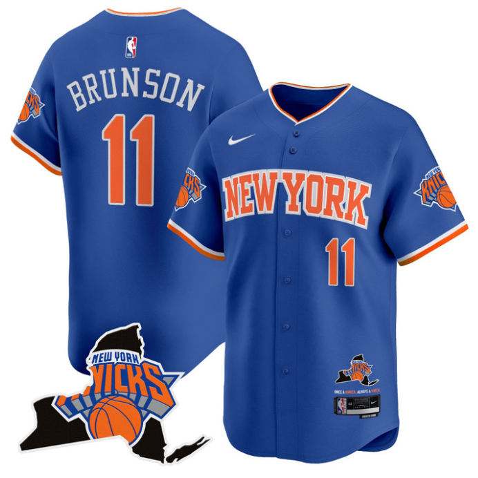 Jalen Brunson Jersey #11 New York Knicks Vapor Baseball Stitched