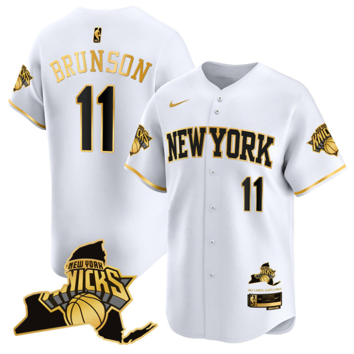Jalen Brunson Jersey #11 New York Knicks Vapor Baseball Stitched