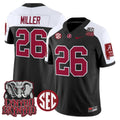 Jam Miller Jersey #26 Alabama Crimson Tide Lynyrd Skynyrd Patch Stitched