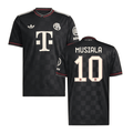 Jamal Musiala #10 Bayern Munich 2025-26 Third Men Jersey – Black