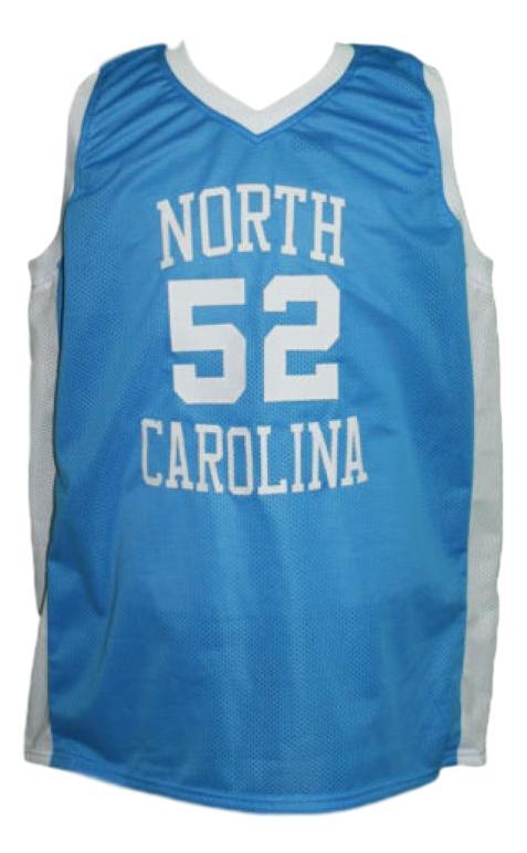 James Worthy Jersey #52 North Carolina College Basketball Sewn Light Blue