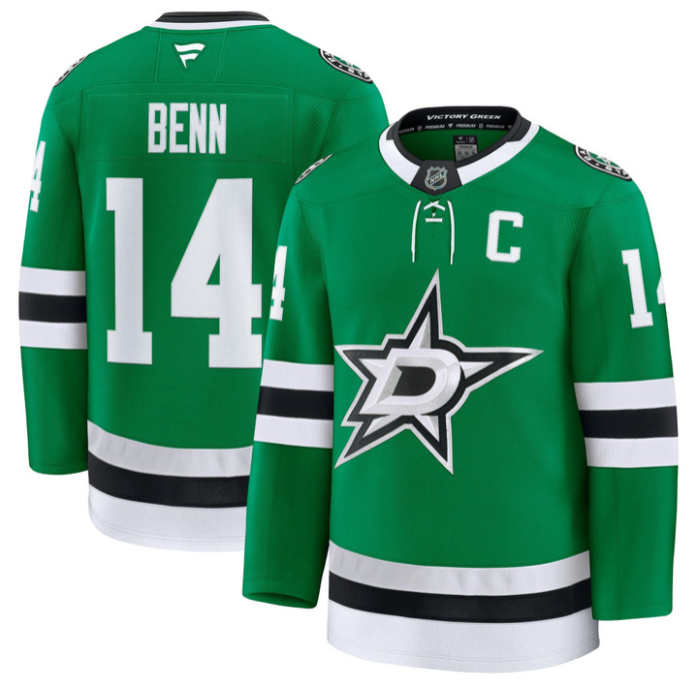 Jamie Benn Jersey #14 Dallas Stars Premium All Stitched Black