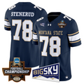 Jan Stenerud Jersey #78 Montana State Bobcats 2026 Football Championship Navy