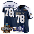 Jan Stenerud Jersey #78 Montana State Bobcats 2026 Football Championship Navy Alternate