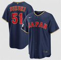 Japan Baseball #51 Seiya Suzuki Jersey Navy 2026 World Baseball Classic Road Stadium Stitched