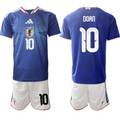 Japan #10 Ritsu Doan Blue 2026 World Cup Home Soccer Jersey Suit