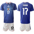 Japan #17 TANAKA Jersey National Team x World Cup 2026 Home Blue On Field Soccer