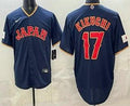 Japan #17 Yusei Kikuchi Navy 2026 World Baseball Classic Cool Base Jersey