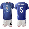 Japan #5 WATANABE Jersey National Team x World Cup 2026 Home Blue On Field Soccer