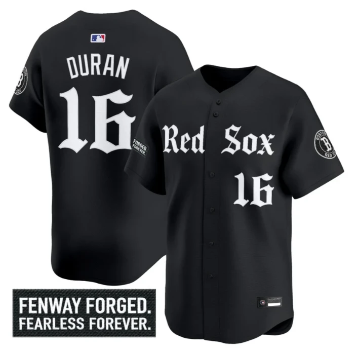 Jarren Duran Jersey #16 Boston Red Sox Gothic Edition Premier Stitched