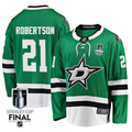 Jason Robertson 21 Dallas Stars 2025 STANLEY CUP Final Patch Home Men Jersey Black