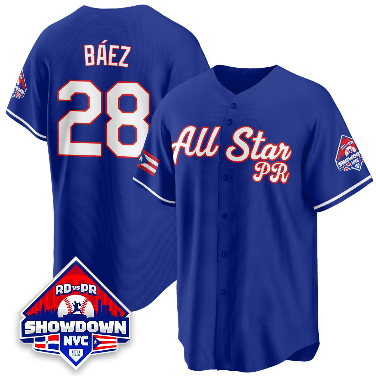 Javier Báez Jersey #28 Puerto Rican Baseball All-Star 2025 Stitched