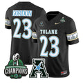 Javin Gordon Jersey #23 Tulane Green Wave City Edition 2025 AAC Champions