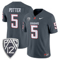 Jaxon Potter Jersey #5 Washington State Cougars 2025 V2 Vapor Limited Stitched