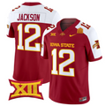 Jaylon Jackson Jersey #12 Iowa State Cyclones 2025 Limited Stitched Cardinal Alter