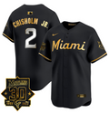Jazz Chisholm Jr Jersey #2 Miami Marlins 30 Seasons Anniversary Patch Limited Stitched