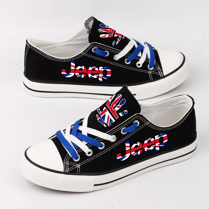 Jeep Canvas Sneakers Shoes For Men Women Fans