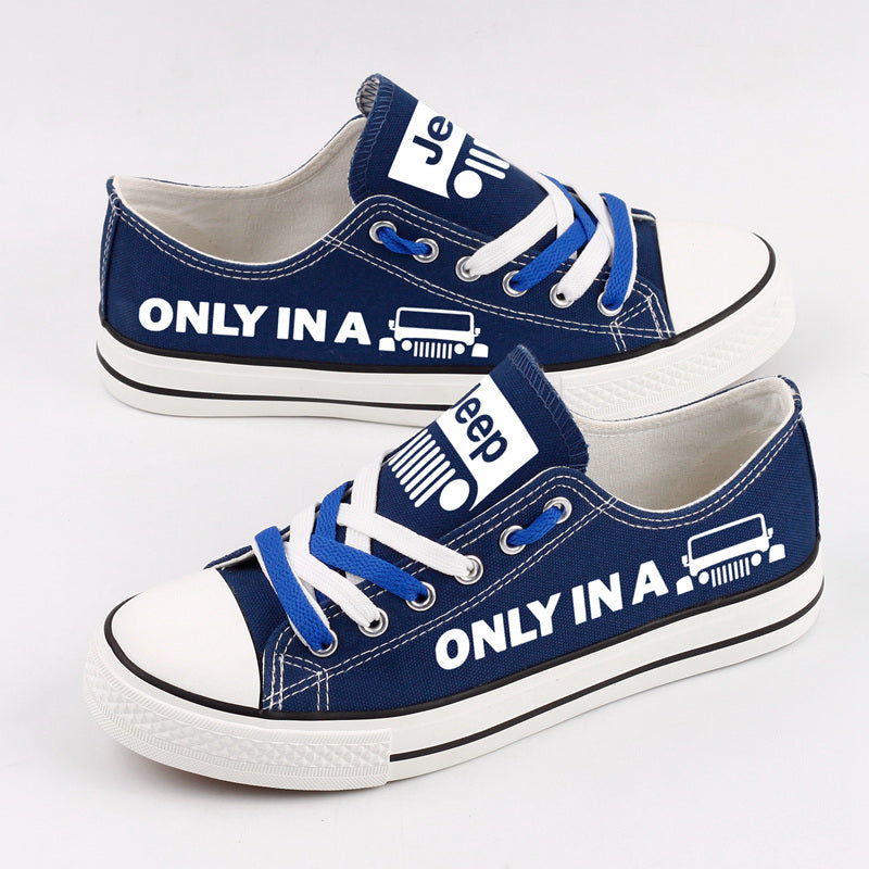Jeep Canvas Sneakers Shoes For Men Women Fans