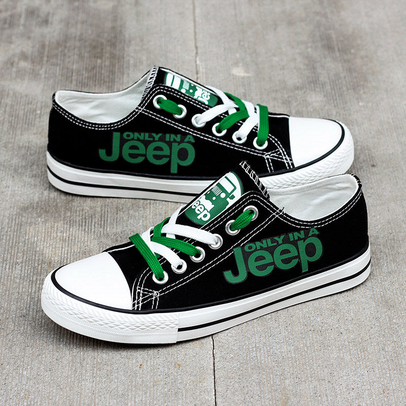 Jeep Canvas Sneakers Shoes For Men Women Fans