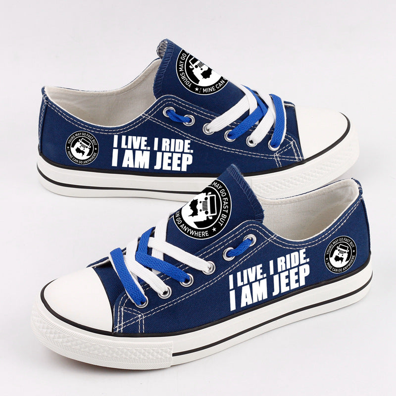 Jeep 1 Canvas Sneakers Shoes For Men Women Fans