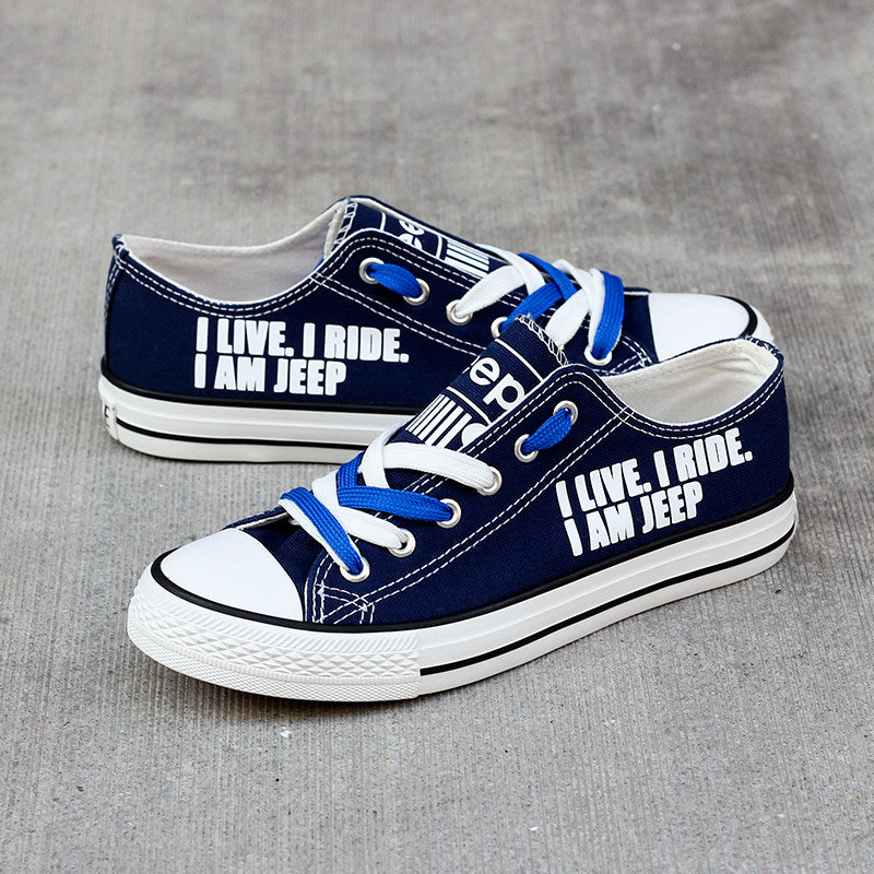 Jeep 1 Canvas Sneakers Shoes For Men Women Fans