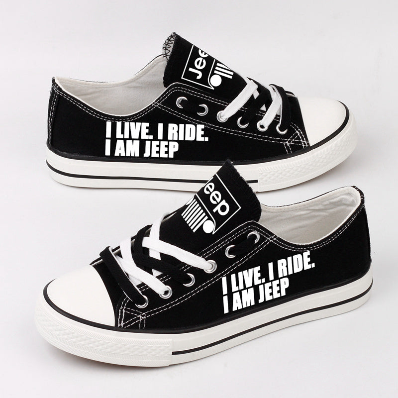 Jeep 1 Canvas Sneakers Shoes For Men Women Fans