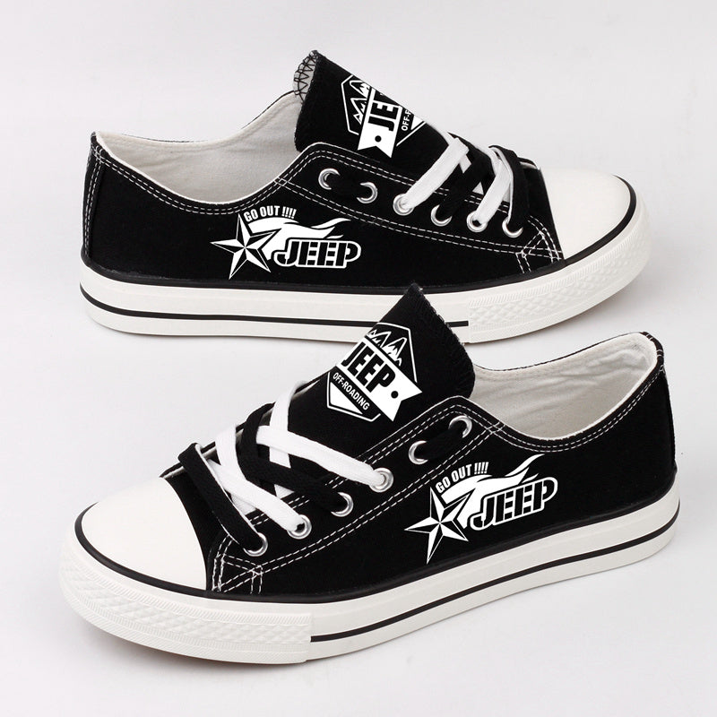 Jeep Canvas Sneakers Shoes For Men Women Fans