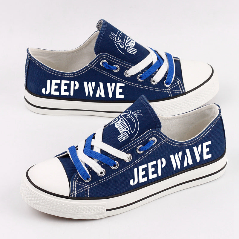 Jeep Canvas Sneakers Shoes For Men Women Fans