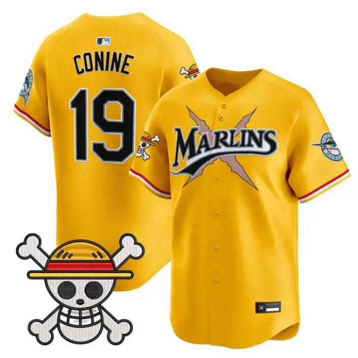 Jeff Conine Jersey #19 Miami Marlins One Piece Premier Stitched