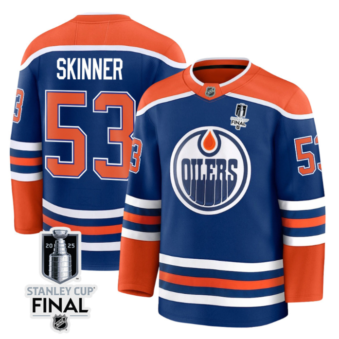 Jeff Skinner 53 Edmonton Oilers 2025 Stanley Cup Final Home Breakaway Men Jersey