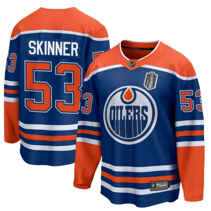 Jeff Skinner 53 Edmonton Oilers 2025 Stanley Cup Final Home Breakaway Men Jersey