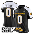 Jeffery Pittman Jersey #0 Southern Miss Golden Eagles 2025 Vapor Limited Stitched