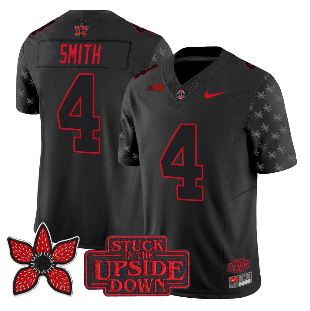 Jeremiah Smith Jersey #4 Ohio State Stranger Things Edition Vapor Stitched