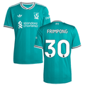 Jeremie Frimpong 30 Liverpool 2025-26 Third Match Jersey – Aqua