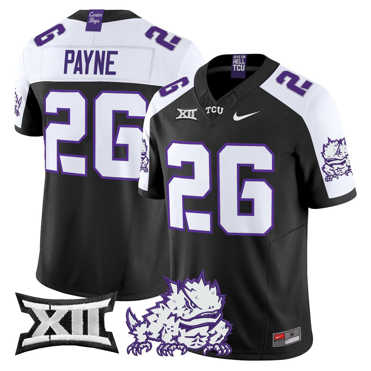 Jeremy Payne Jersey #26 TCU Horned Frogs 2025 Vapor Limited Stitched