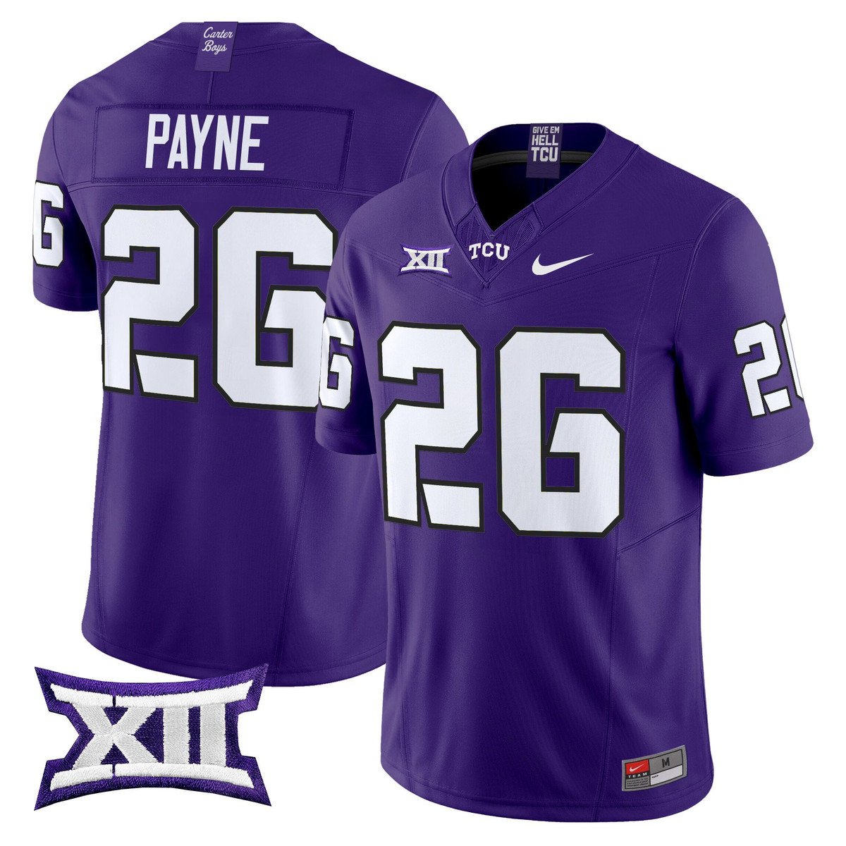 Jeremy Payne Jersey #26 TCU Horned Frogs 2025 Vapor Limited Stitched