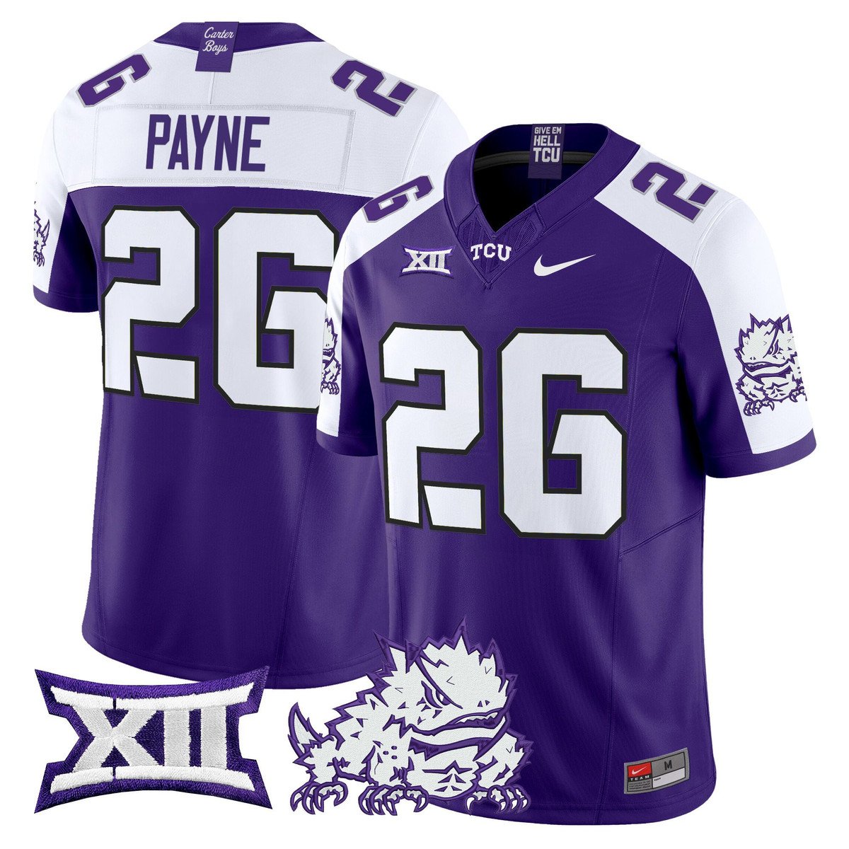 Jeremy Payne Jersey #26 TCU Horned Frogs 2025 Vapor Limited Stitched