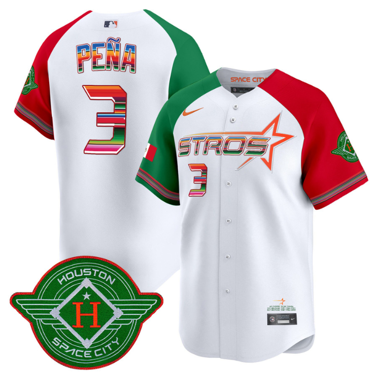 Jeremy Pena Jersey #3 Astros 2025 City Connect Mexico Vapor Premier Limited Stitched