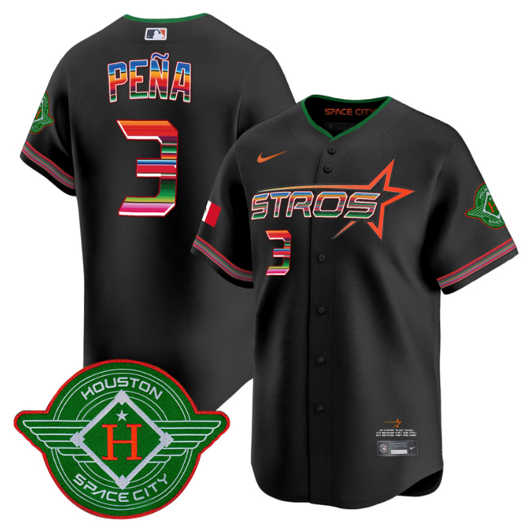 Jeremy Pena Jersey #3 Astros 2025 City Connect Mexico Vapor Premier Limited Stitched