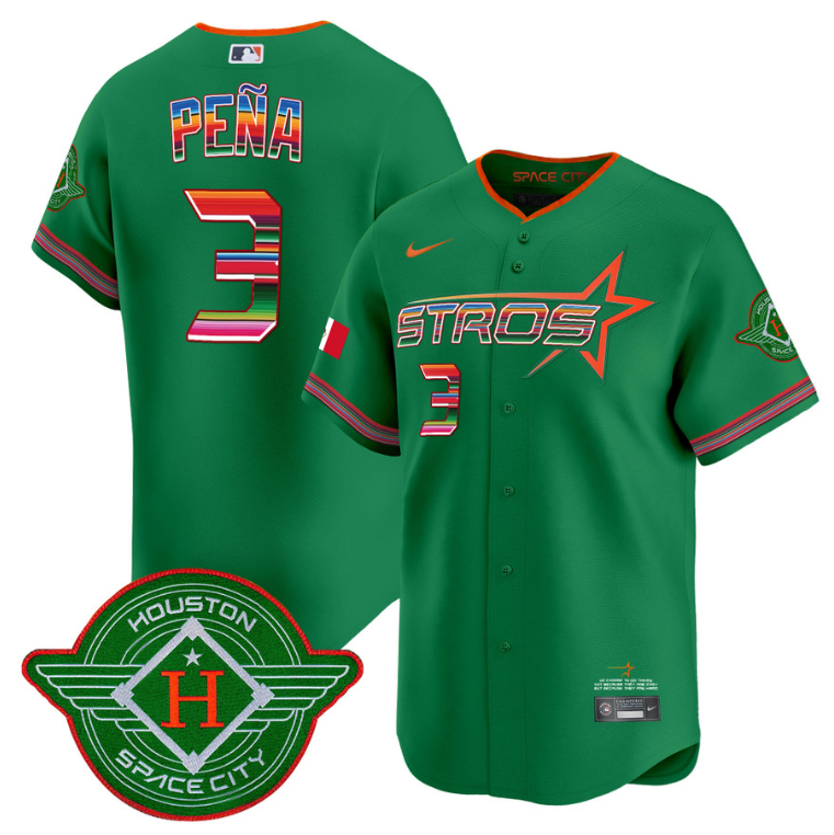 Jeremy Pena Jersey #3 Astros 2025 City Connect Mexico Vapor Premier Limited Stitched