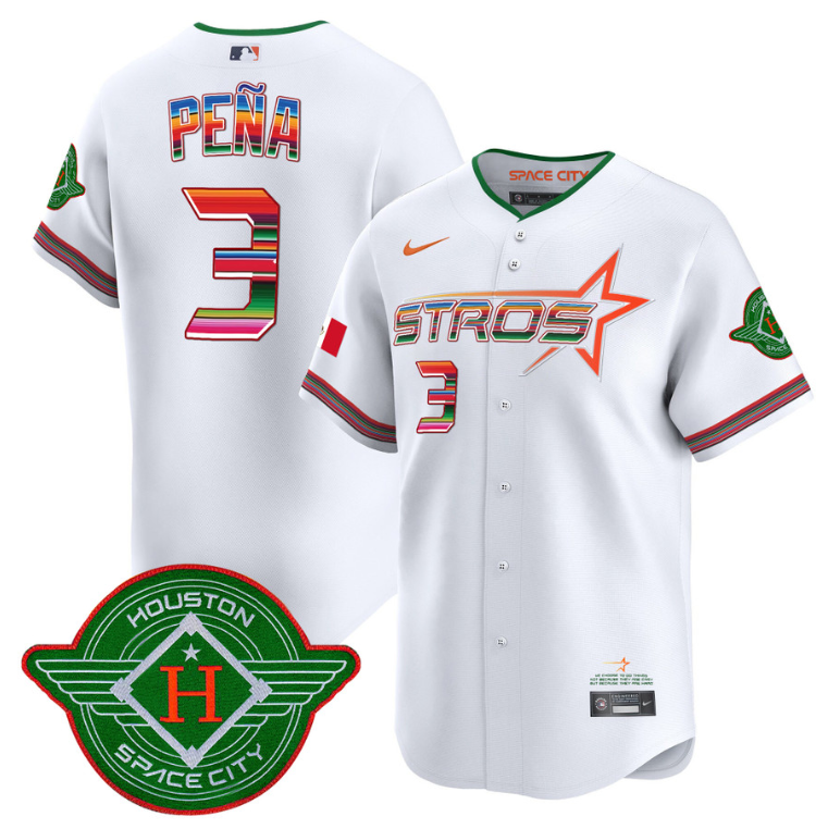 Jeremy Pena Jersey #3 Astros 2025 City Connect Mexico Vapor Premier Limited Stitched