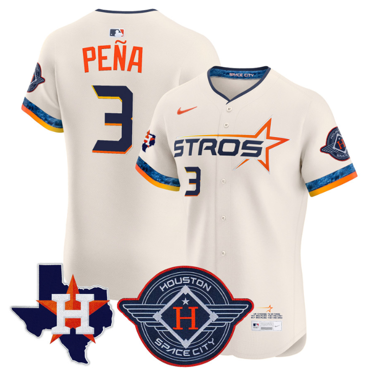 Jeremy Pena Jersey #3 Astros 2025 City Connect Mexico Vapor Premier Limited Stitched