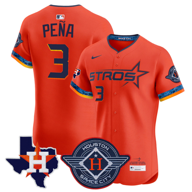 Jeremy Pena Jersey #3 Astros 2025 City Connect Mexico Vapor Premier Limited Stitched