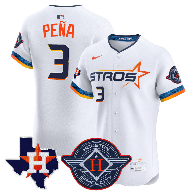 Jeremy Pena Jersey #3 Astros 2025 City Connect Mexico Vapor Premier Limited Stitched