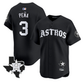 Jeremy Pena Jersey #3 Houston Astros Old English Edition Stitched