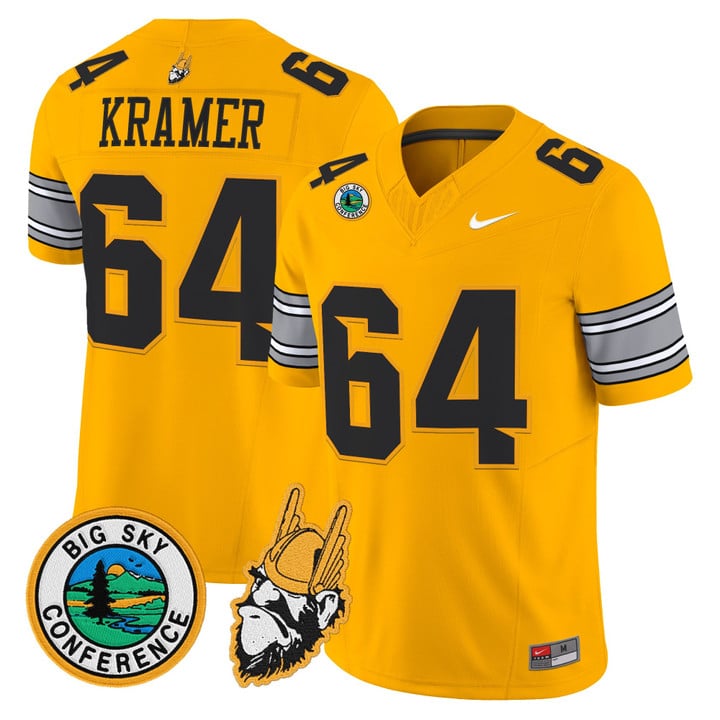 Jerry Kramer Jersey #64 Idaho Vandals 1975 Throwback Limited Stitched