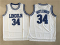 Jesus Shuttlesworth #34 Lincoln Basketball Jersey White