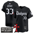 Jesus Jersey #33 Dodgers Faith Glory Edition Vapor Premier Limited Stitched