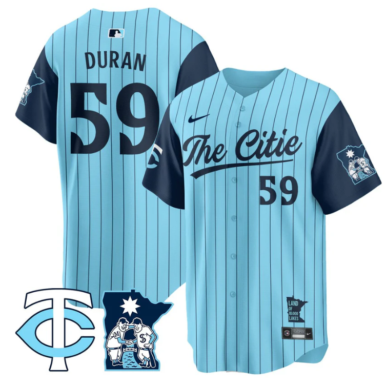 Jhoan Duran Jersey #59 Minnesota Twins 2025 City Connect Concept Stitched